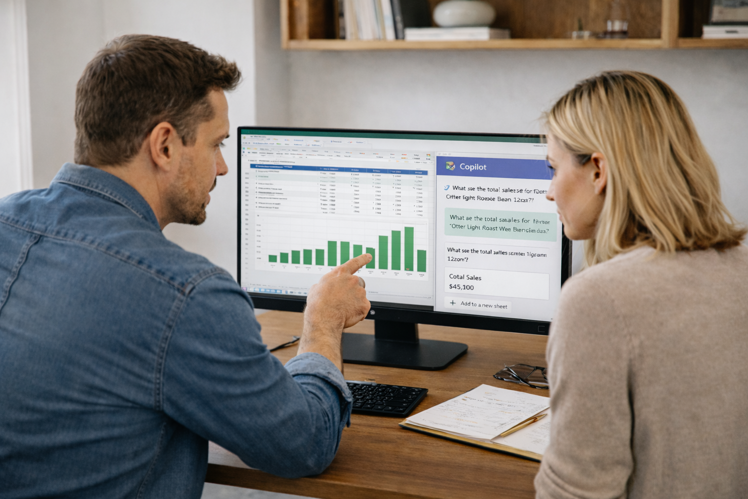 Copilot in Excel - AI generated beeld