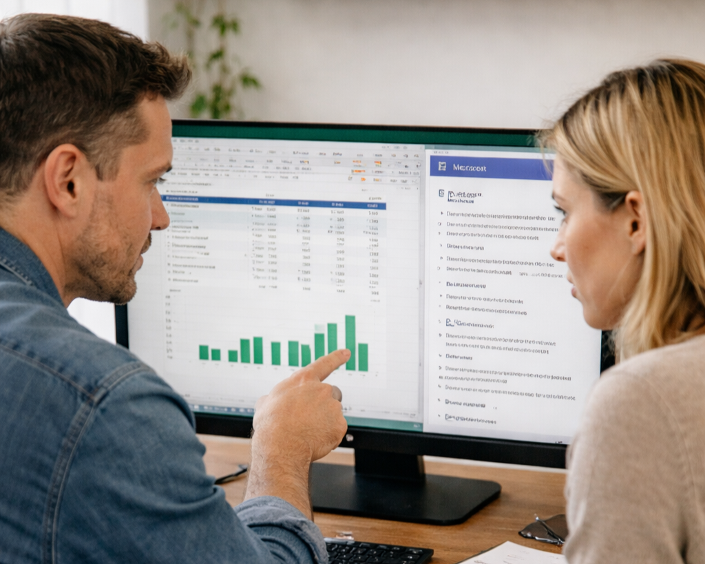 Copilot in Excel - AI generated beeld