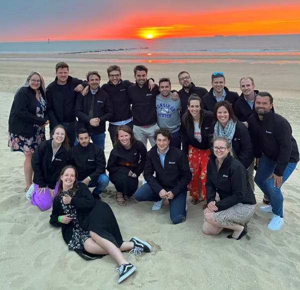 Zonsondergang teambuilding